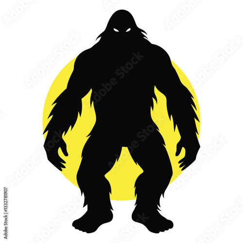 Bigfoot vector silhouette