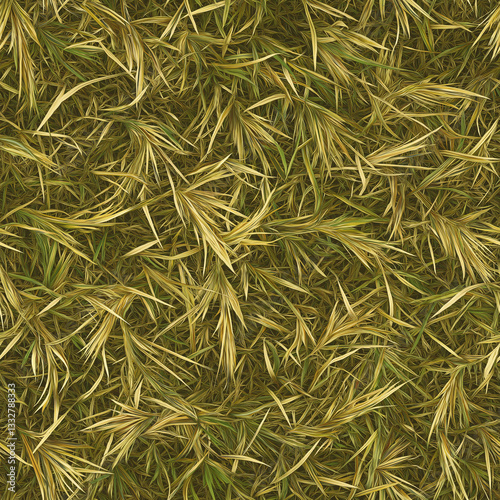 seamless grass texture tile top view short cut green natural lawn ground for surface mapping architecture game design 2d flat	