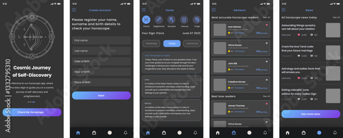 Horoscope App, Astrology App, Zodiac Reader, Star Sign Guide, Daily Predictions, Cosmic Insights, Celestial Forecast, Astrological Chart, Fortune Telling App, Mystic Guide