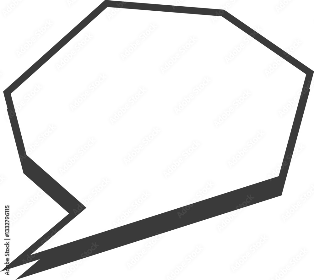 Comic speech bubble. Anime frame for text. Pop art Japanese dialog box for message. Outline cute dialogue template for poster and banner. Comic speech bubble. Anime frame for text. Pop art Japanese dialog box for message. Outline cute dialogue template for poster and banner.