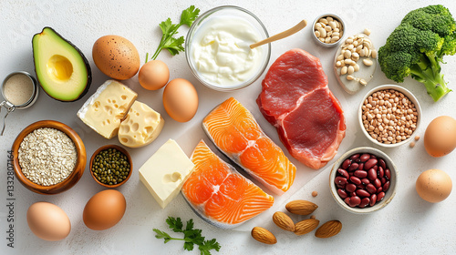 Wallpaper Mural Photorealistic still life with a variety of protein-rich plants Torontodigital.ca