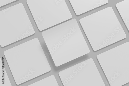 collection square rounded business cards