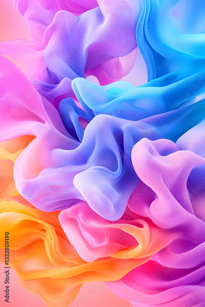 Obraz premium Abstract colorful liquid flowing