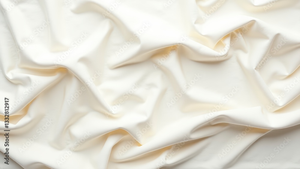 Fototapeta premium Creamy Soft Fabric Drape