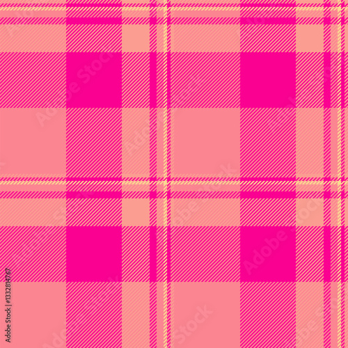 Windowpane background seamless textile, length fabric check tartan. Handmade vector pattern texture plaid in tulip and bright colors.