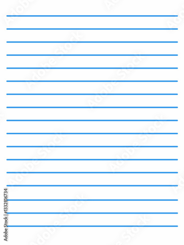 Notebook paper design with blue lines
