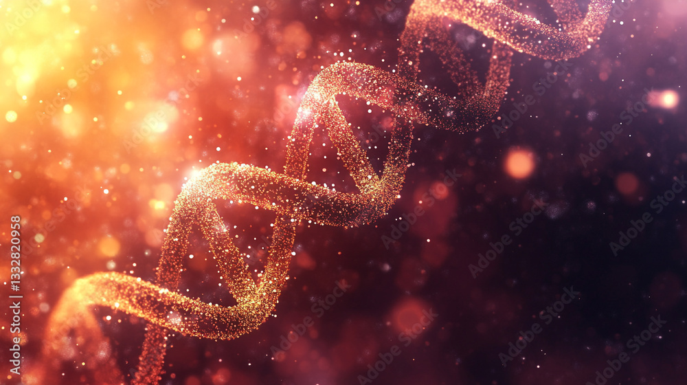 A DNA double helix floating on a soft pastel background, with glowing strands, Genetic manipulation, advanced DNA editing technology, 3D illustration A DNA double helix floating on a soft pastel background, with glowing strands, Genetic manipulation, advanced DNA editing technology, 3D illustration