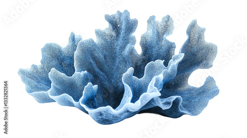 Fototapeta Naklejka Na Ścianę i Meble -  Blue coral cut out. Isolated on a transparent background.