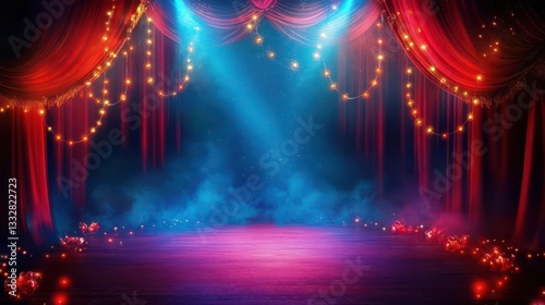 Eye-catching visual ideal for circus events.