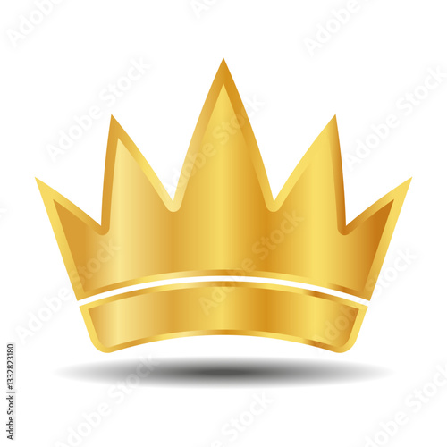 The crown is a symbol of monarchical power on a white background