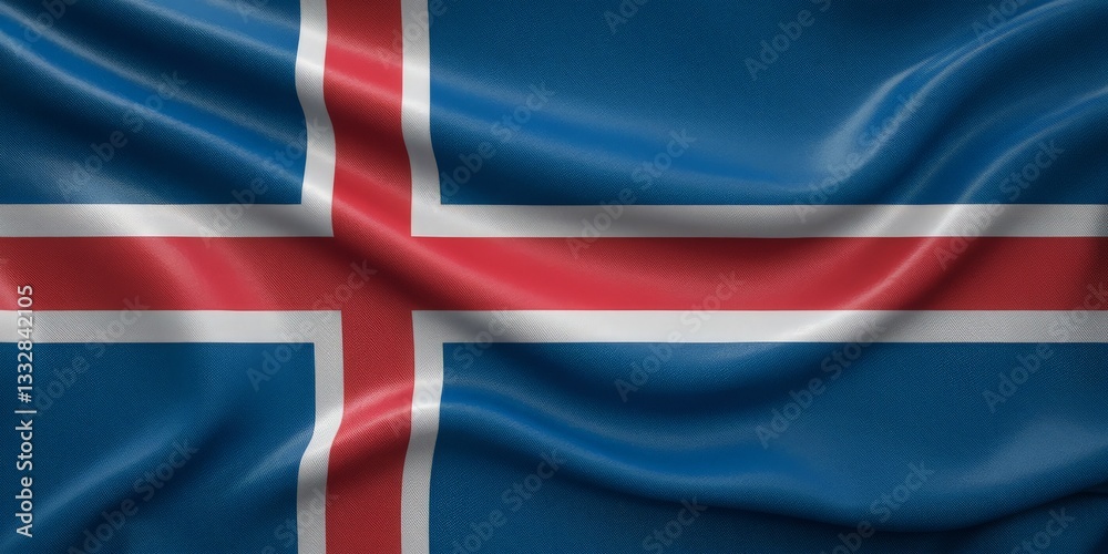 Fototapeta premium Iceland national flag background