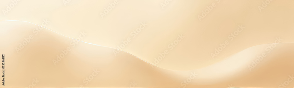 Obraz premium Serene beige gradient background with soft light diffusion, calming aesthetics