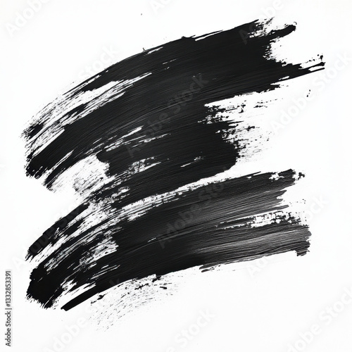 no color, black and white, strokes, brush strokes 
