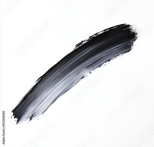 black strokes acrylic white and black different shapes convolutions brush strokes no color 