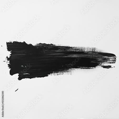 black strokes acrylic white and black different shapes convolutions brush strokes no color 
