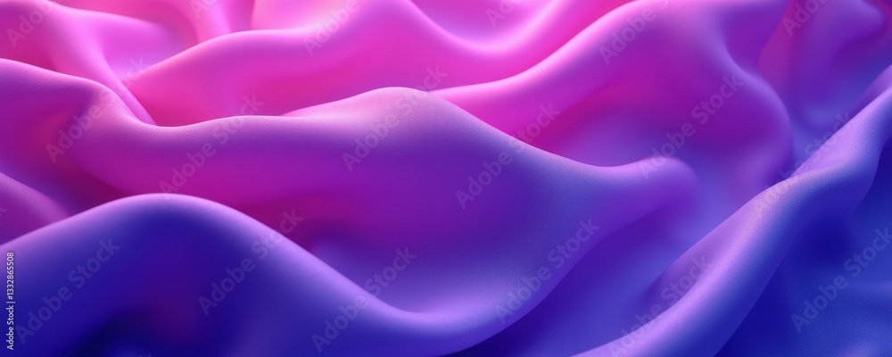 Fototapeta premium A vibrant abstract background featuring flowing waves of pink and purple hues, perfect for creative projects, digital art, or any modern design needs.