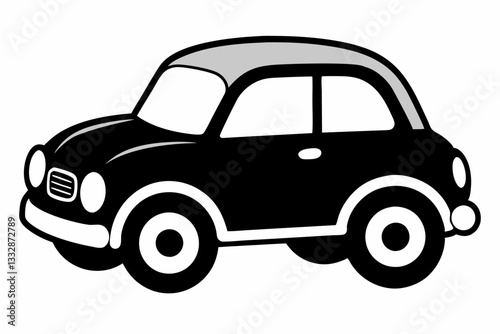 Wallpaper Mural toy car line art silhouette vector illustration Torontodigital.ca