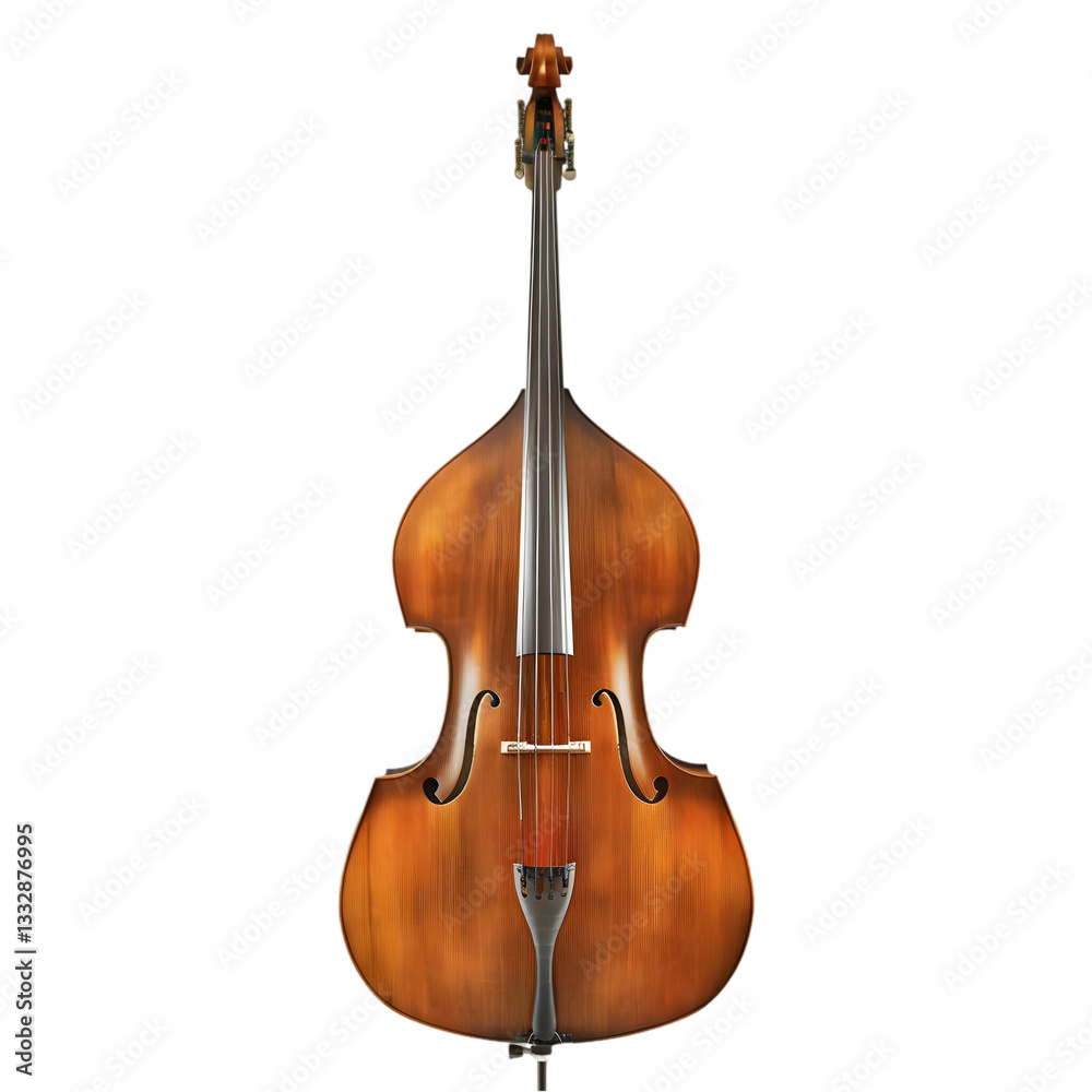 Fototapeta premium Studio Shot: Classic Double Bass.