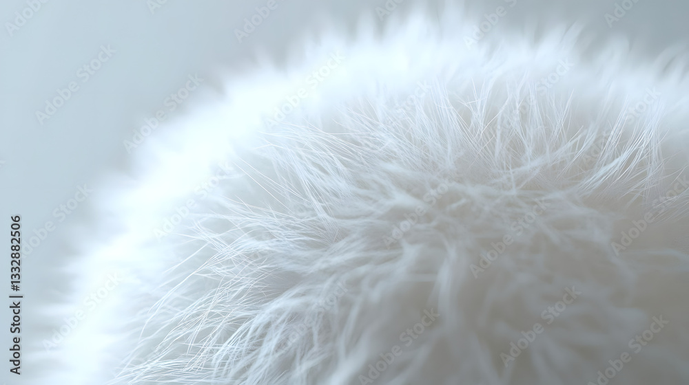 Closeup Of 3d Fluffy Textured Ball Closeup Of 3d Fluffy Textured Ball