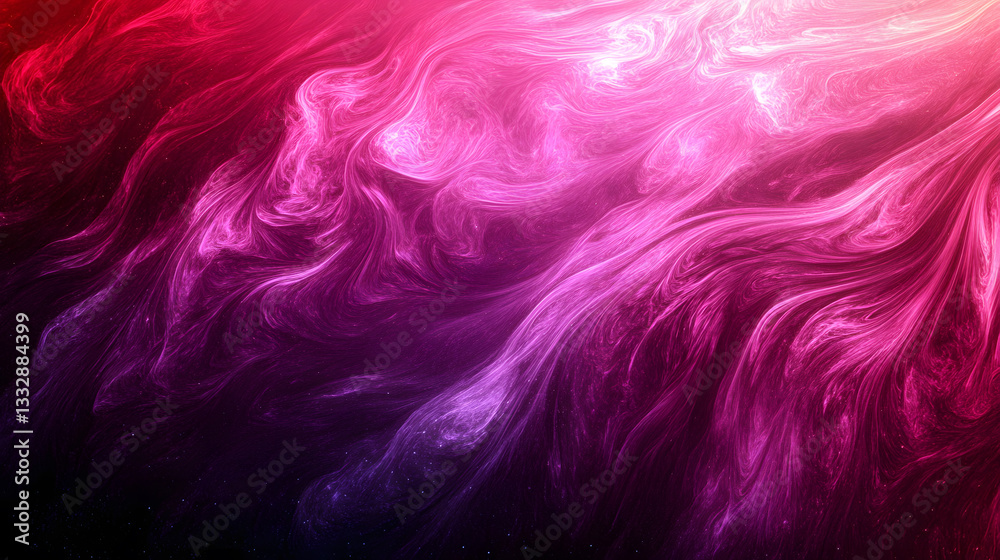Obraz premium Abstract Pink and Purple Swirling Nebula Background