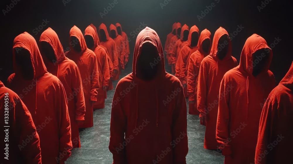 Sinister rituals take place in an ominous setting.