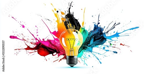 Brainstorming ideas with vibrant imagery to inspire creativity in concept art.