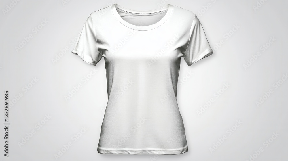 Versatile Hanging White Tee Template Design