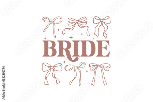 Bride Funny Bachelorette Party SVG Typography T Shirt design