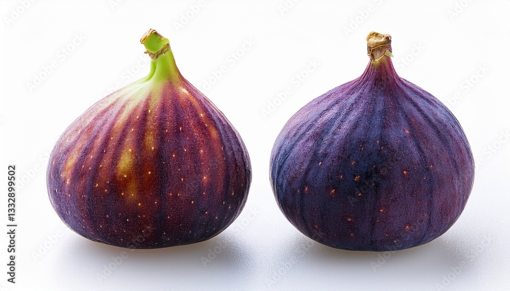 Fototapeta premium fig on white and transparent background