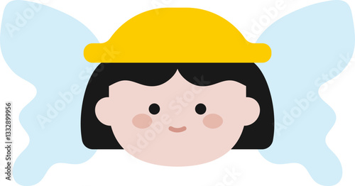 귀여운 천사 어린이 