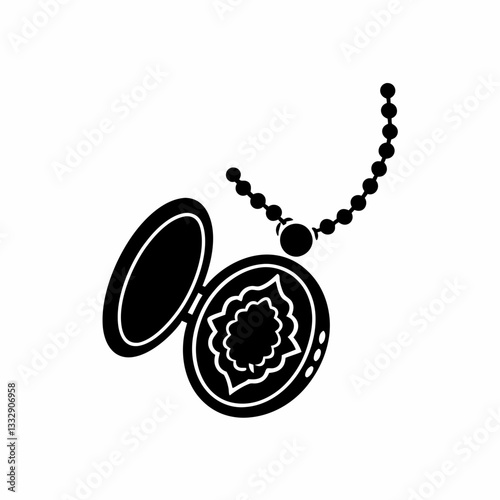 creative details Locket Icon vector illustration 