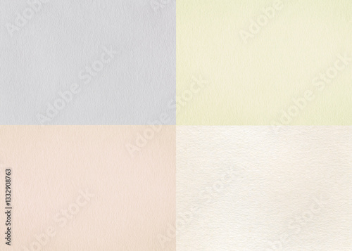 Abstract colorful watercolor paper set background. Natural pastel paper collection for design.	