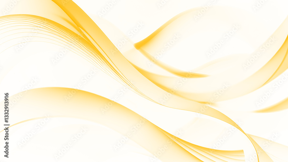 A dynamic, abstract yellow wave background with a smooth, fluid texture A dynamic, abstract yellow wave background with a smooth, fluid texture
