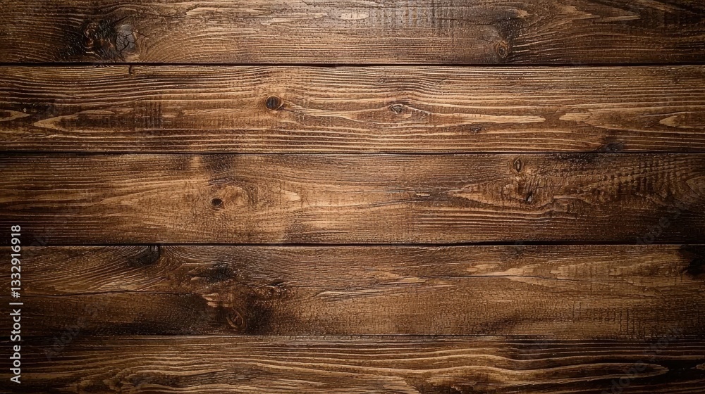 Natural texture of brown wooden planks displayed in an overhead shot.
