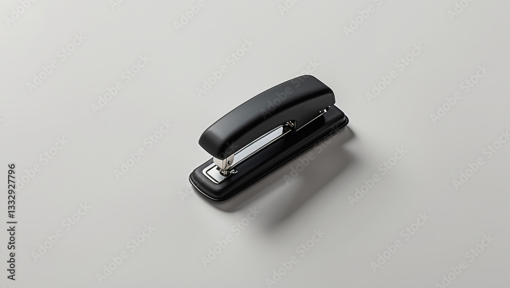 Stapler resting on a smooth surface in an office setting during daylight hours Stapler resting on a smooth surface in an office setting during daylight hours