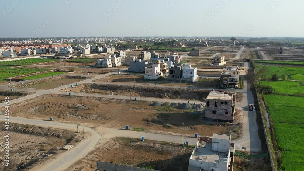 Beautiful Aerial view of village near Chakwal Pakistan on February 22, 2025. Beautiful Aerial view of village near Chakwal Pakistan on February 22, 2025.