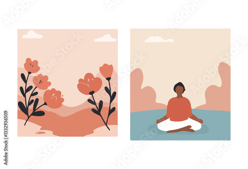 Mental Health illustrations each card features messages and illustrations that promote mental well being, self care, and awareness, making them perfect for spreading encouragement and understanding