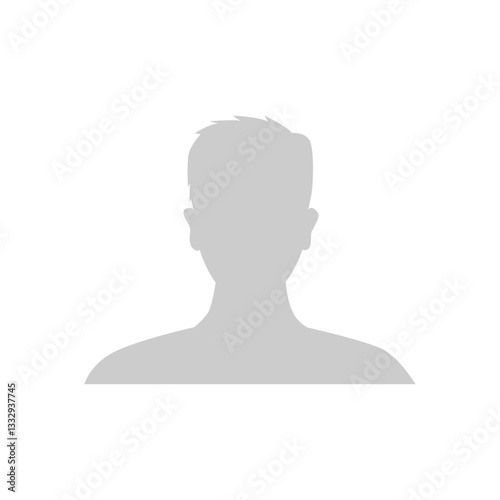 Vector flat illustration. Human icon. Avatar, user profile, human icon, profile picture. Suitable for social media profiles, icons, splash screens and as a template. Business concept.