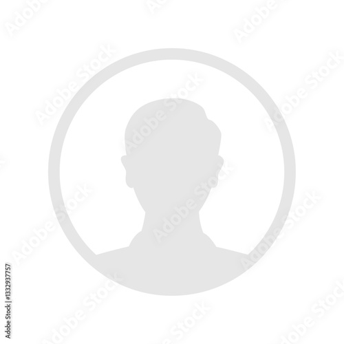 Vector flat illustration. Human icon. Avatar, user profile, human icon, profile picture. Suitable for social media profiles, icons, splash screens and as a template. Business concept.