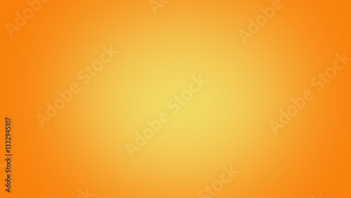 Orange and yellow gradient background. Abstract wallpaper with spotlight in the center. Colorful vintage wall or banner. Bright and fresh feeling. There is space for text.