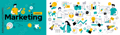 Marketing illustration