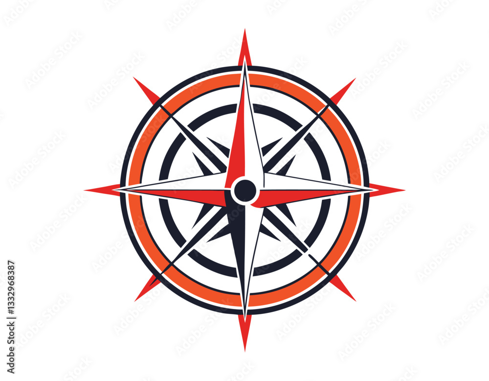 vibrant compass rose illustration in red, black, and white, featuring intricate details and bold contrasts. perfect for navigation-themed projects, maps, or travel-related designs. vibrant compass rose illustration in red, black, and white, featuring intricate details and bold contrasts. perfect for navigation-themed projects, maps, or travel-related designs.