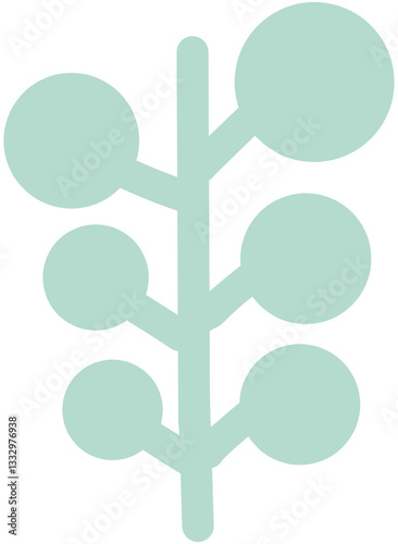 green leaf isolated on white