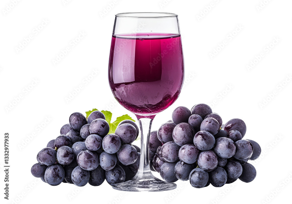 Glass of red juice and grapes, grapes, dark grapes, leaves, cut out transparent Glass of red juice and grapes, grapes, dark grapes, leaves, cut out transparent