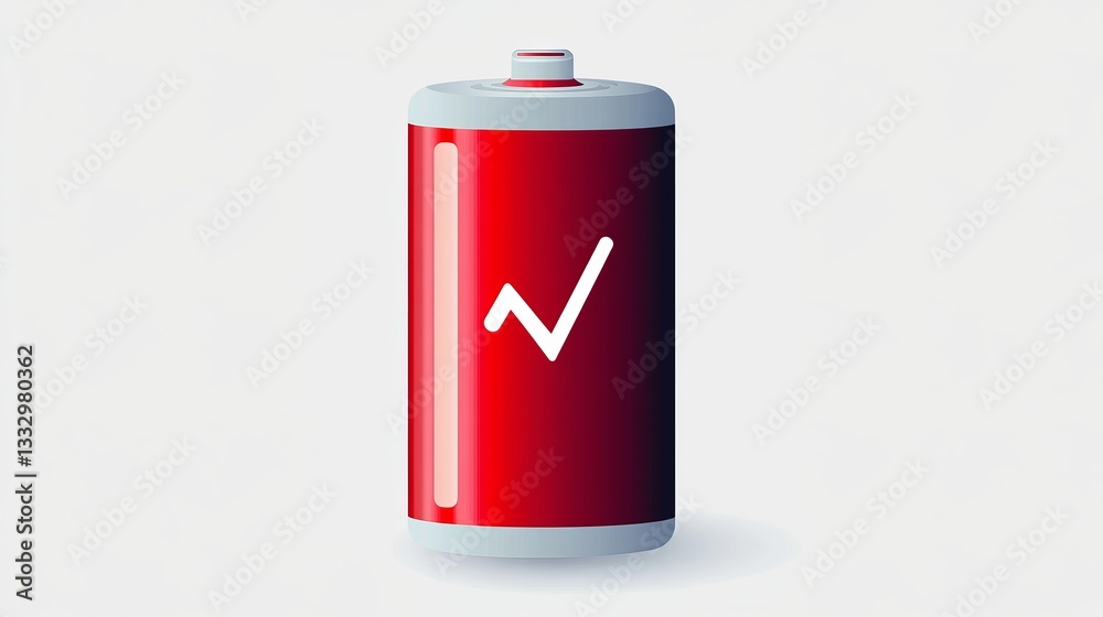 Obraz premium Battery Charge Indicator Icon – Vector Illustration 