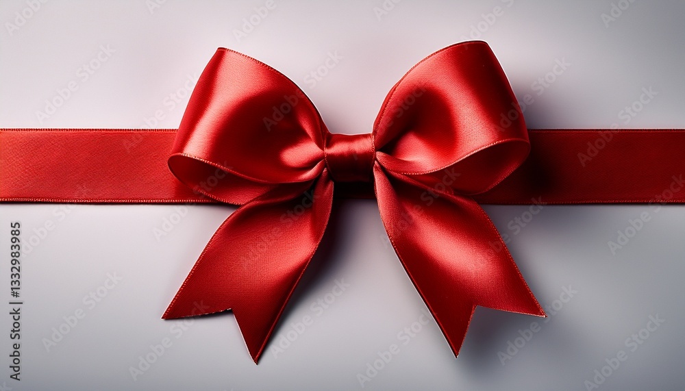 Fototapeta premium red bow and ribbon