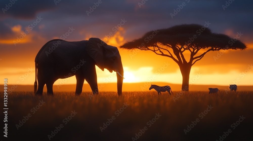 Fototapeta premium African Sunset