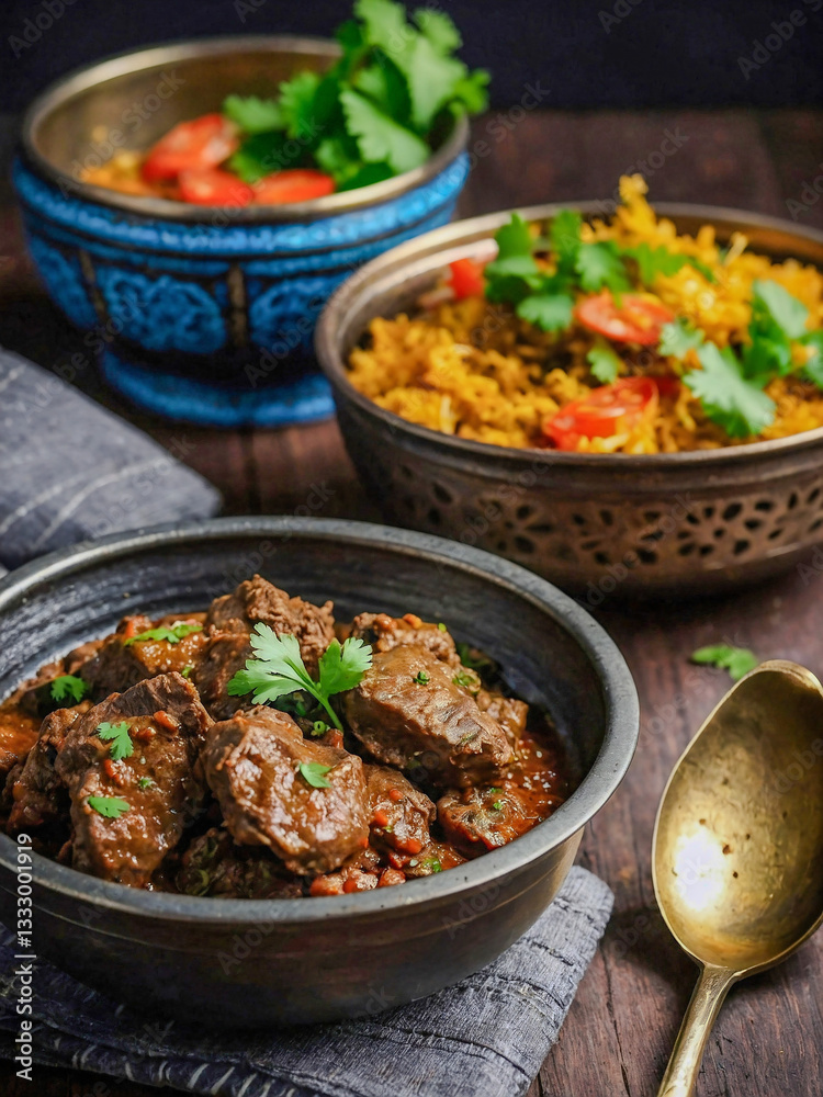 Delicious mutton liver fry served in a karahi