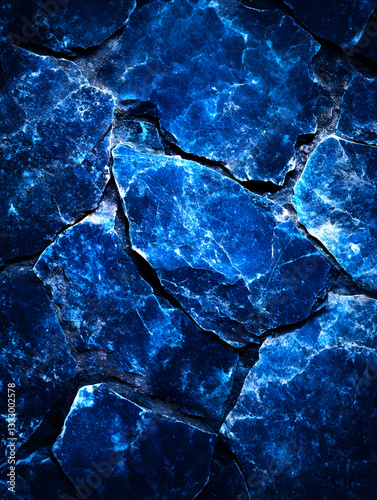 Close up view of dark blue stone texture. Possible use for background or graphic design