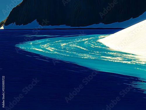 Glacial Meltwater Currents for Arctic Ocean.